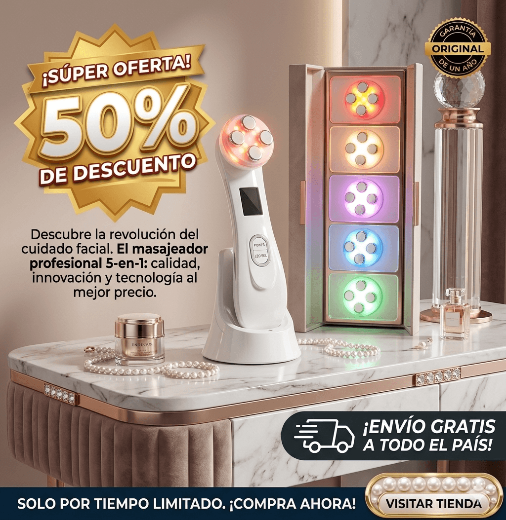 ✨PROMOCIÓN EXCLUSIVA✨ - Masajeador Facial Anti-Edad 5D