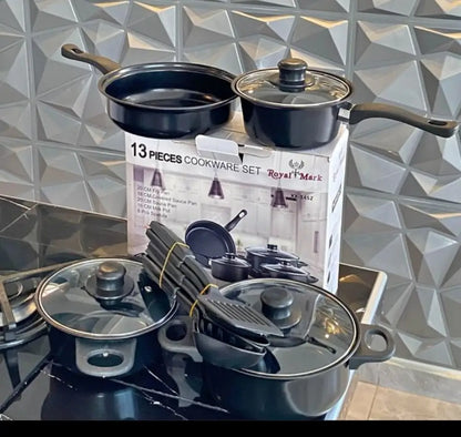 SET OLLAS + UTENSILIOS 13 PIEZAS - Set completo de cocina