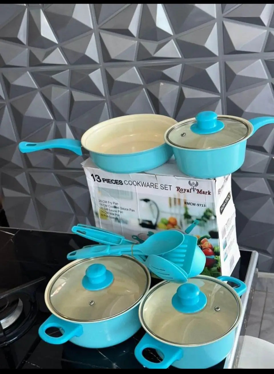 SET OLLAS + UTENSILIOS 13 PIEZAS - Set completo de cocina