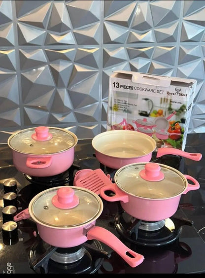 SET OLLAS + UTENSILIOS 13 PIEZAS - Set completo de cocina