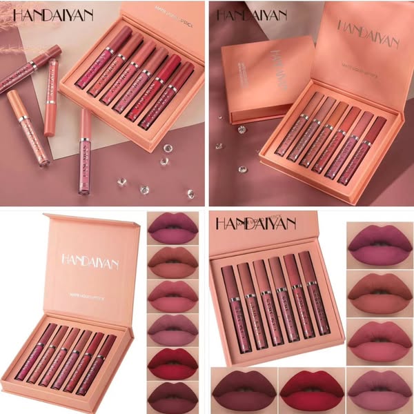 Set de Labiales HANDAIYAN - Larga Duracion, Resistentes al Agua