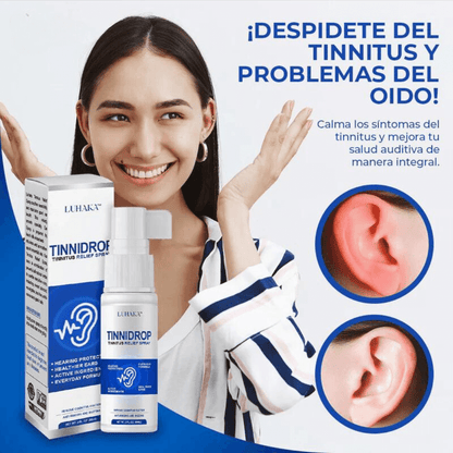 TINNIDROP - SPRAY LIMPIADOR DE OIDOS, ELIMINE PITIDOS INCOMODOS