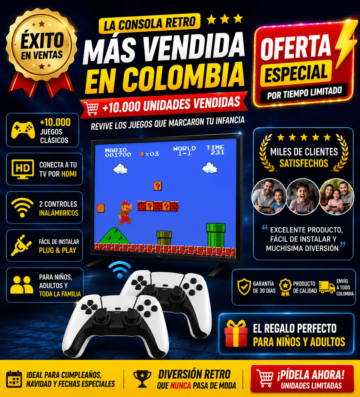 🔥 OFERTA LIMITADA 🔥 - CONSOLA GAMER RETRO 4K 🎮 20.000 JUEGOS INCLUIDOS