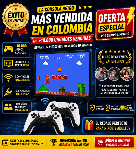🔥 OFERTA LIMITADA 🔥 - CONSOLA GAMER RETRO 4K 🎮 20.000 JUEGOS INCLUIDOS