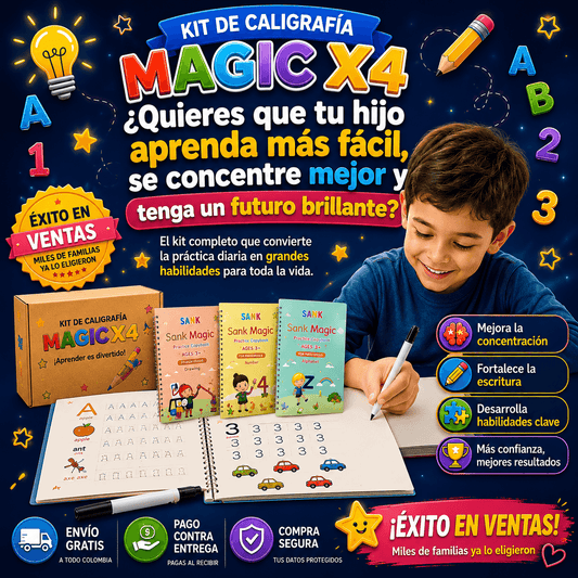 ✨OFERTA LIMITADA✨ - Kit De Caligrafia Magic - 4 POR EL PRECIO DE 1