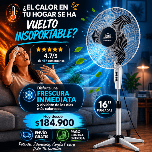 🔥OFERTA LIMITADA🔥 - VENTILADOR ASPAS GRANDE 16 PULGADAS
