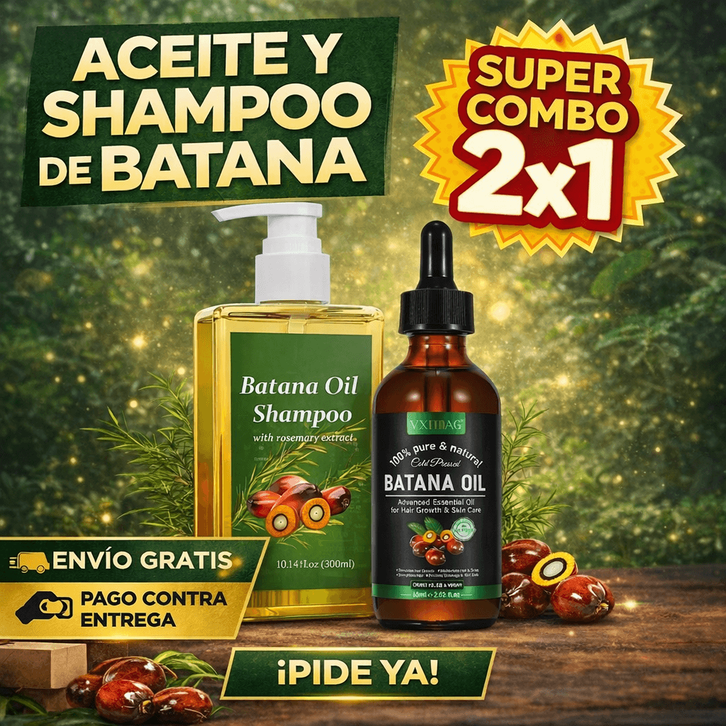 🔥 SOLO HOY - PACK CAPILAR Shampoo + Aceite de Batana - PRECIO ESPECIAL