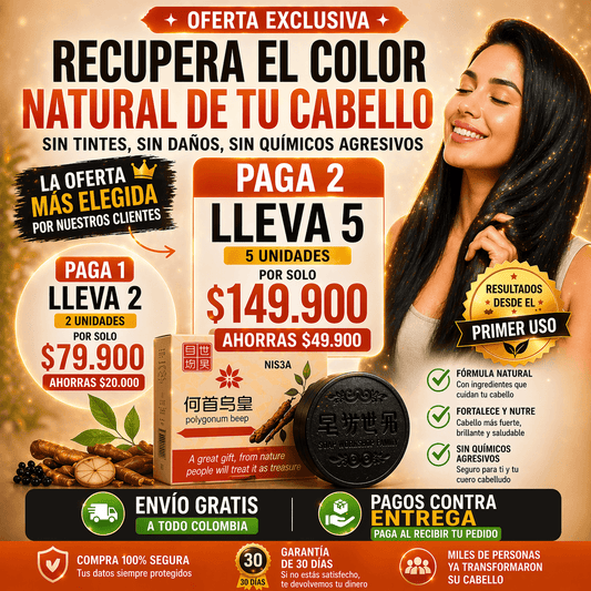 ✨OFERTA RELAMPAGO✨ Shampoo Cubre canas - Recupera el color Natural