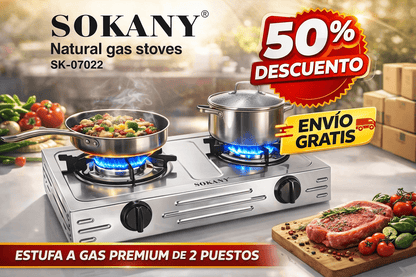 🔥 POCAS UNIDADES 🔥 Estufa a Gas de 2 Puestos Domestico