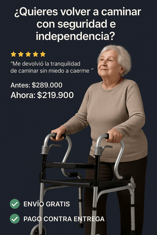✨SUPER OFERTA✨Caminador Ortopedico de Doble Agarre INCLUYE ASIENTO