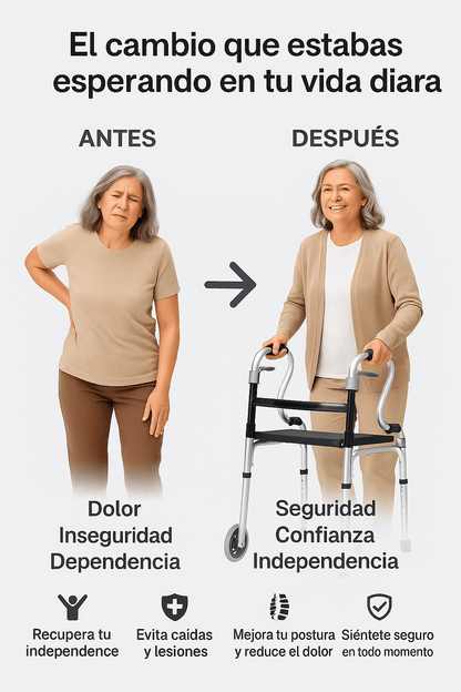 ✨SUPER OFERTA✨Caminador Ortopedico de Doble Agarre INCLUYE ASIENTO