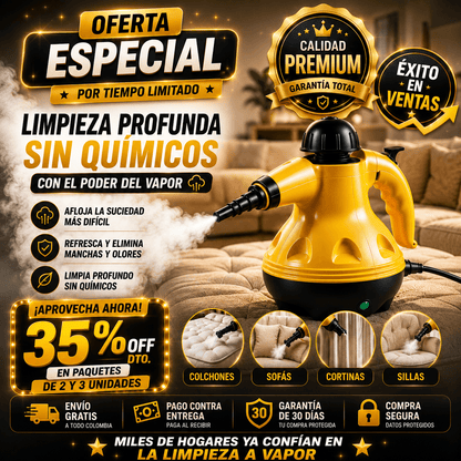 ✨PROMOCION LIMITADA✨ Limpiador a Vapor Multiusos 9 en 1 🔥