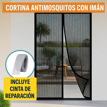 Puerta Mosquitera de malla Magnetica - Cortina Anti Mosquitos