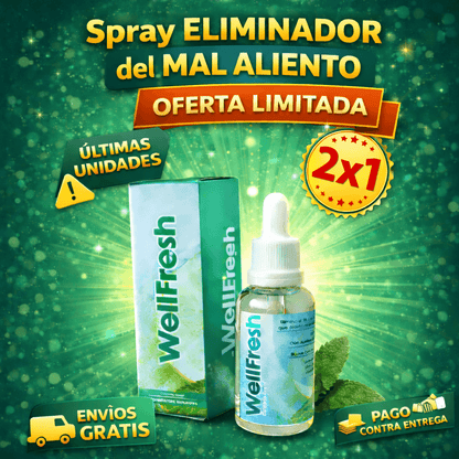 PRECIO DE LOCURA 🔥 - Spray WELL FRESH 💦 - Elimina el mal aliento 🚫