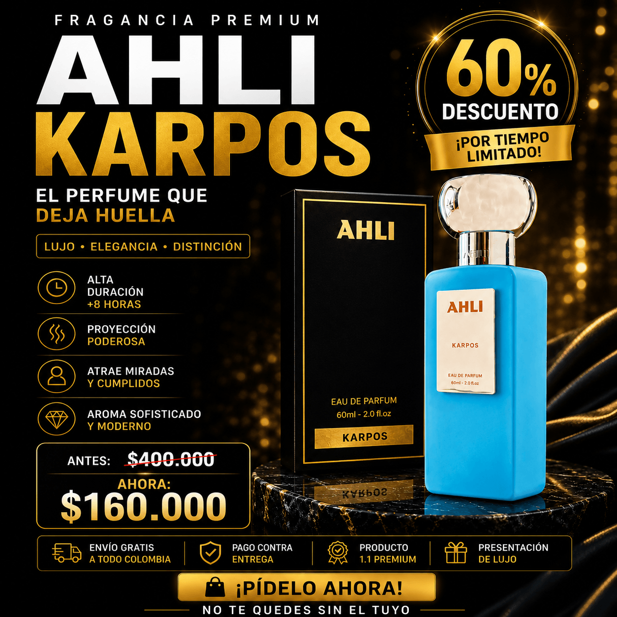 🔥 AHLI KARPOS 🔥 - Oferta Limitada Hoy ⚡ - Incluye caja de Lujo