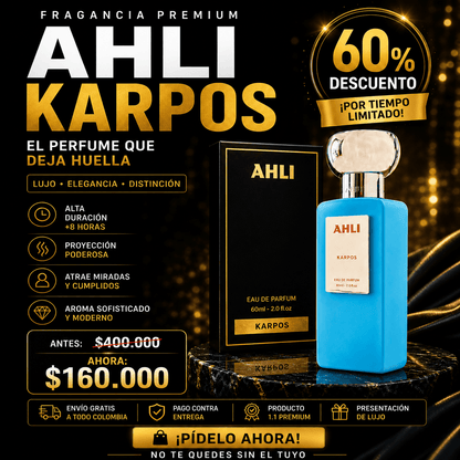 🔥 AHLI KARPOS 🔥 - Oferta Limitada Hoy ⚡ - Incluye caja de Lujo