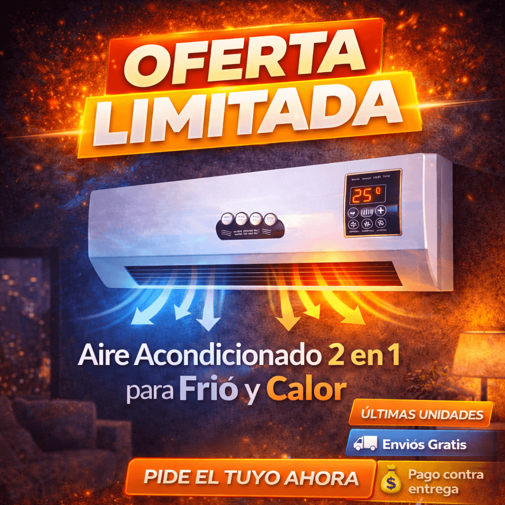 🔥 PROMOCIÓN LIMITADA - Aire Acondicionado Portátil 2 en 1 Frío y Calor