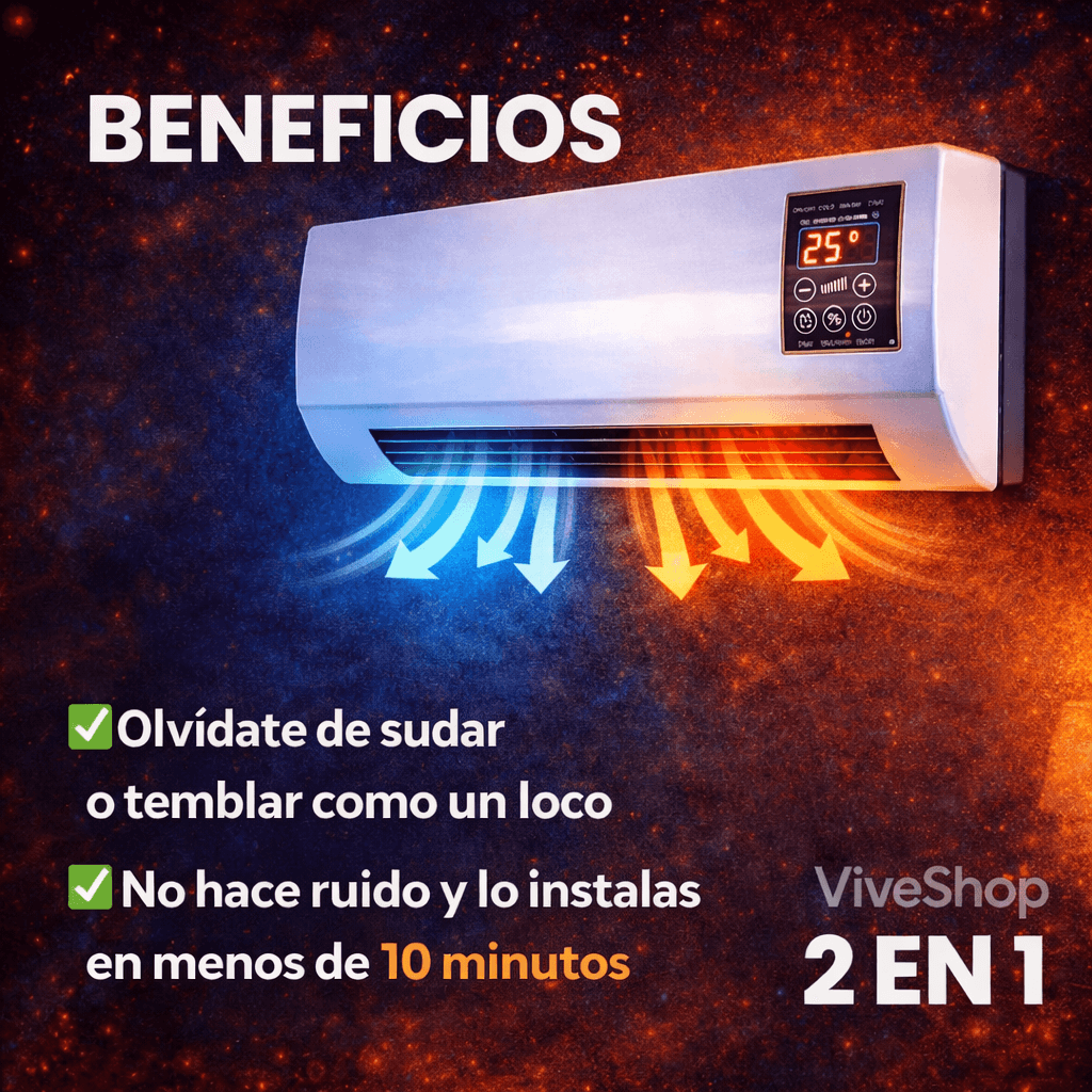 🔥 PROMOCIÓN LIMITADA - Aire Acondicionado Portátil 2 en 1 Frío y Calor