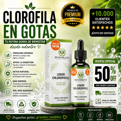 🔥 PROMOCION  LIMITADA 🔥 - Clorofila en Gotas 💚  Ideal para Rutinas Verdes