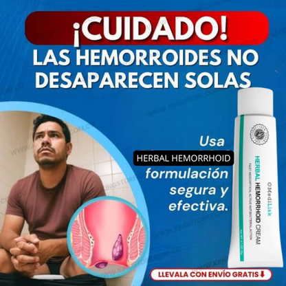 CREMA HERBAL PARA HEMORROIDES - Alivio rapido al Dolor y la Picazon