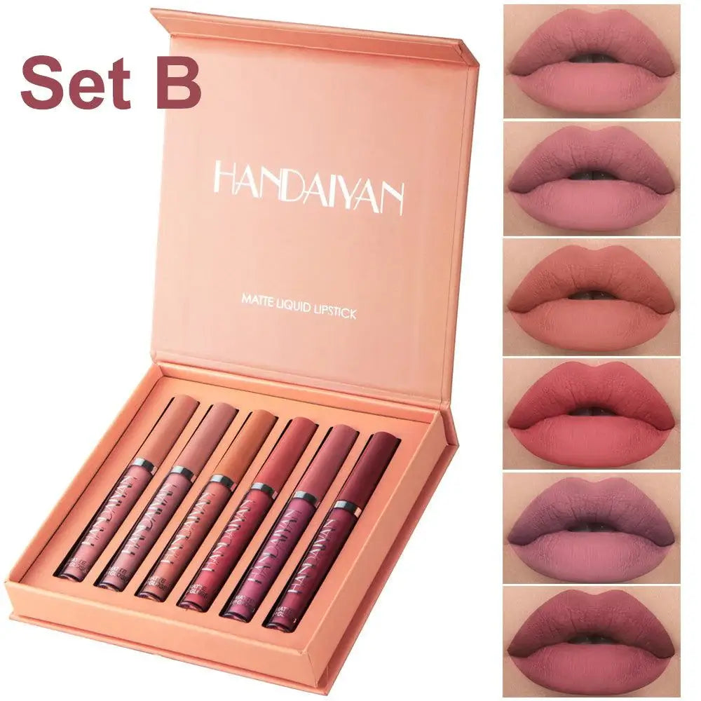 Set de Labiales HANDAIYAN - Larga Duracion, Resistentes al Agua