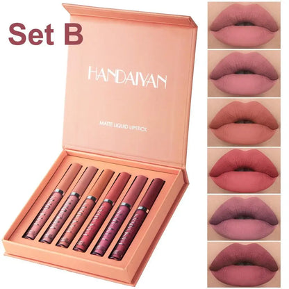 Set de Labiales HANDAIYAN - Larga Duracion, Resistentes al Agua