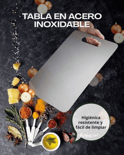 💥OFERTA RELAMPAGO💥 Tabla para picar Grande TITANIUM - MAXIMA CALIDAD Grado 304