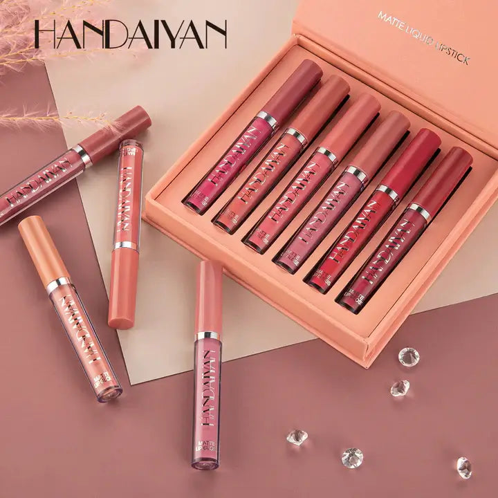Set de Labiales HANDAIYAN - Larga Duracion, Resistentes al Agua