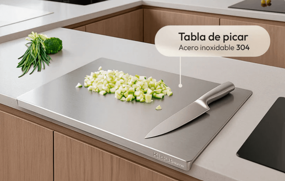 💥OFERTA RELAMPAGO💥 Tabla para picar Grande TITANIUM - MAXIMA CALIDAD Grado 304