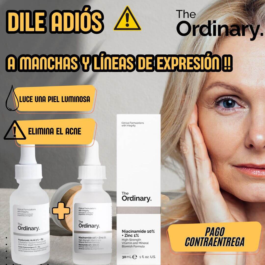 CUIDA LA PIEL NIACINAMIDA 30 ML +  ACIDO HIALURONICO 30 ML - KIT COMPLETO 2X1