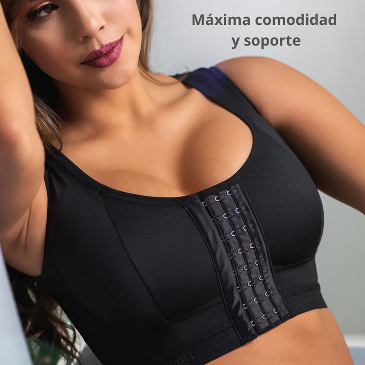✨SUPER PROMO✨ Brasier Mujer sin Varilla Corrector de Postura de Cobertura Total con Cierre Frontal